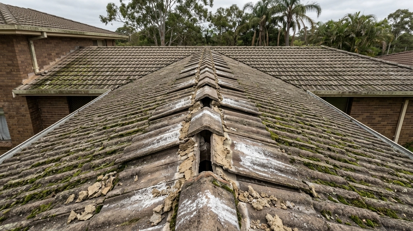 Crumbling-ridge-capping _Before-fix
